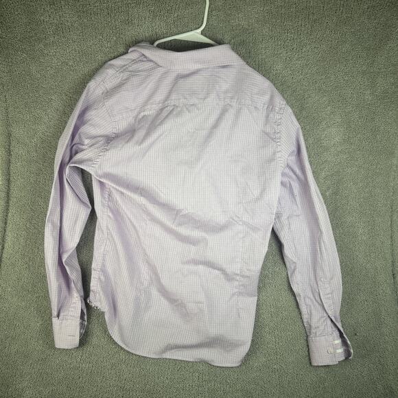 Robert Graham Shirt Mens Large Purple Plaid Button Up - Picture 9 of 10
